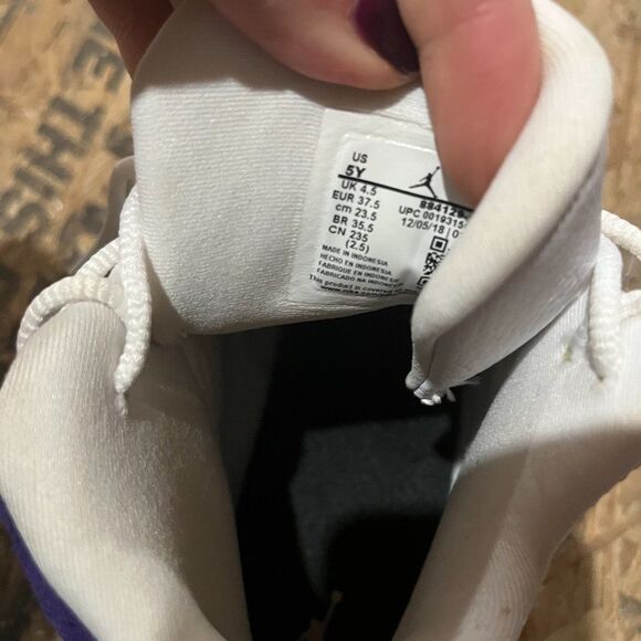 Air Jordan 13 Retro GS 'Lakers' size 5y - Picture 6 of 9